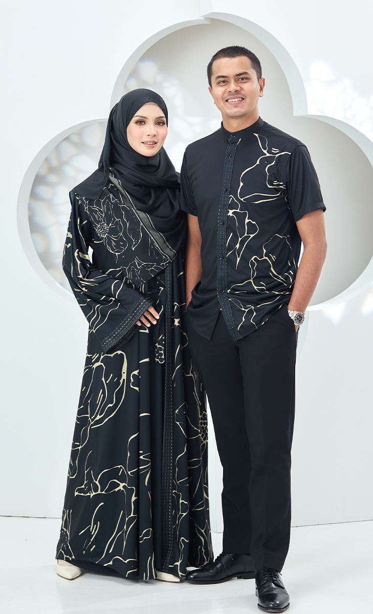 Couple Set - Abaya Ayana - Black