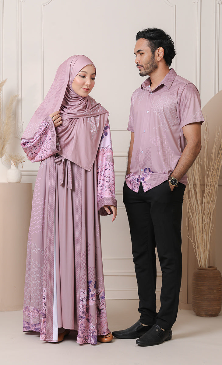 Couple Set - Abaya Modernluxe - Pink