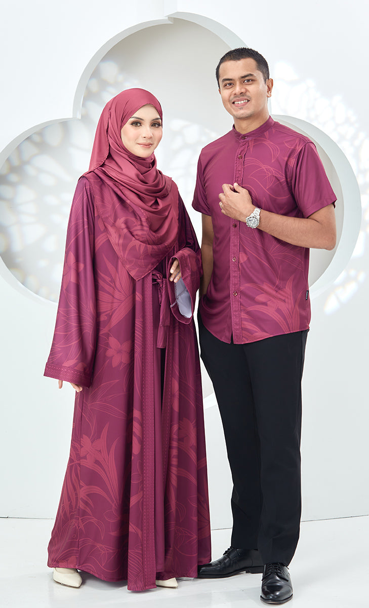 Couple Set - Abaya Ayana - Maroon