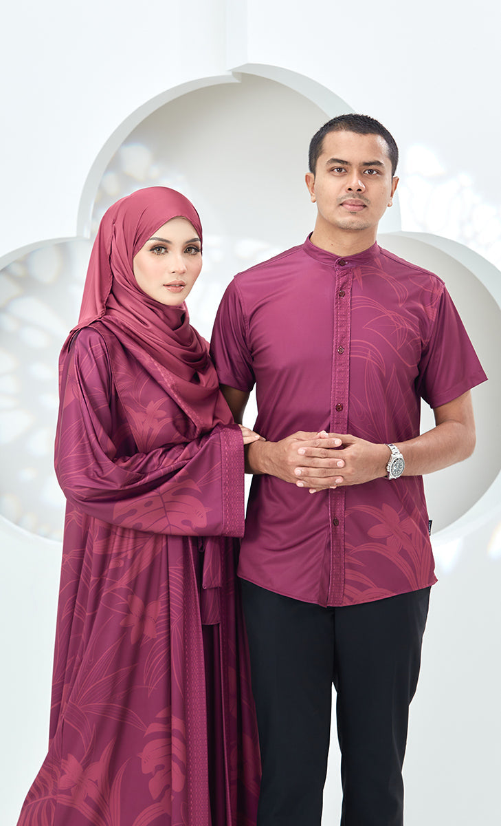 Couple Set - Abaya Ayana - Maroon